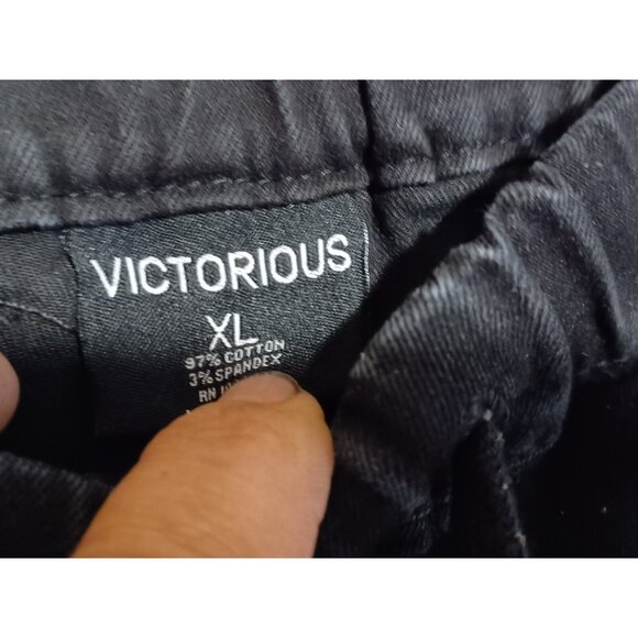 Victorious Men's Drop Crotch Jogger Pants Denim Jeans 34X31 X-Large JG873 - Picture 6 of 9